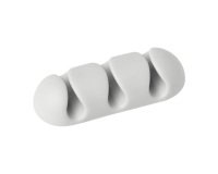 Organizador para 3 cables Cavoline Clip 3 Durable Blanco - Paquete de 2 unidades