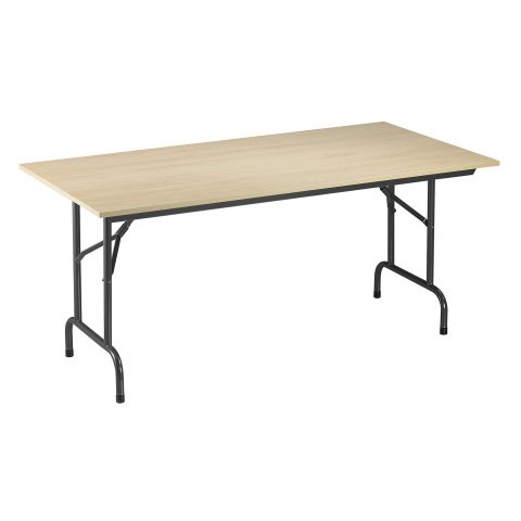 Mesa plegable Primera 160 cm blanca Patas aluminio