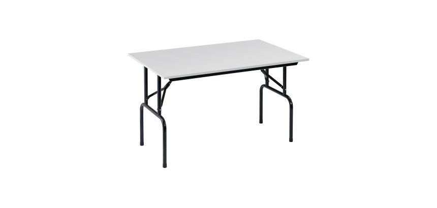 Tables pliantes plateau gris clair L 120 x P 80 cm - Rico
