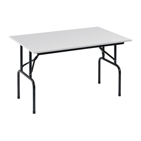 Mesa plegable Primera 120 cm Blanca patas Negras