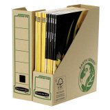 Tijdschriftenhouder Fellowes Bankers Box Earth - bruin rug 8,2 cm 