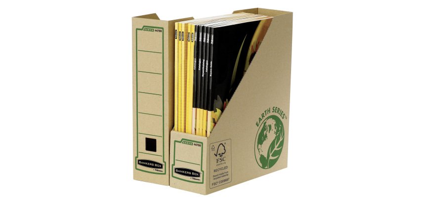 Zeitschriftenhalter Fellowes Bankers Box Earth - braun Rücken 8,2 cm