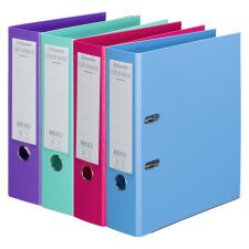 Classeur à levier cartonné Esselte Chromos Plus A4 - Dos 8 cm couleurs assorties tendance