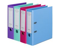 Classeur à levier cartonné Esselte Chromos Plus A4 - Dos 8 cm couleurs assorties tendance