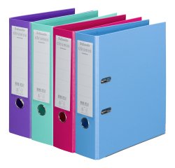 Classeur à levier cartonné Esselte Chromos Plus A4 - Dos 8 cm couleurs assorties tendance