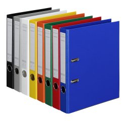 Classeur à levier cartonné Esselte Chromos Plus A4 - Dos 5 cm couleurs assorties classiques