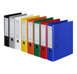 Classeur à levier cartonné Esselte Chromos Plus A4 - Dos 8 cm couleurs assorties classiques