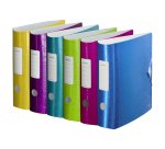 Classeur à levier plastique Leitz Active 180° Wow couleurs assorties - dos 8 cm