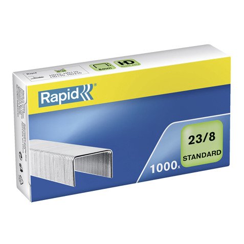 Box of 1000 galvanized staples 23/8