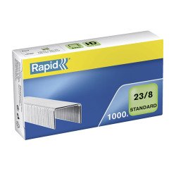 Box of 1000 galvanized staples 23/8