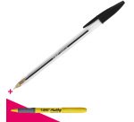 Stylo bille Bic Cristal Original à capuchon pointe 1 mm - écriture moyenne 