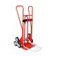 Hand truck for staircase with double shovel - charge 250 kg