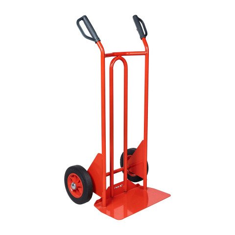 Carretilla de acero con pala fija - Capacidad de carga de 250 kg.