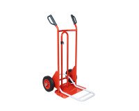 Carretilla de acero con doble pala fija y abatible - Capacidad de carga 250 Kg