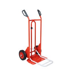 Hand truck with double shovel fixed and foldable - charge 250 kg