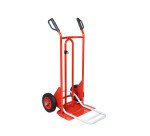 Carretilla de acero con doble pala fija y abatible - Capacidad de carga 250 Kg