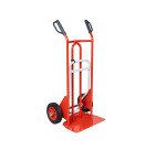 Carretilla de acero con doble pala fija y abatible - Capacidad de carga 250 Kg