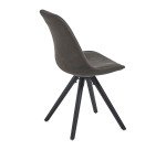 Chaise RALF pieds bois massif noir