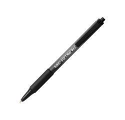 Stylo bille Bic Softfeel rétractable pointe 1 mm - écriture moyenne