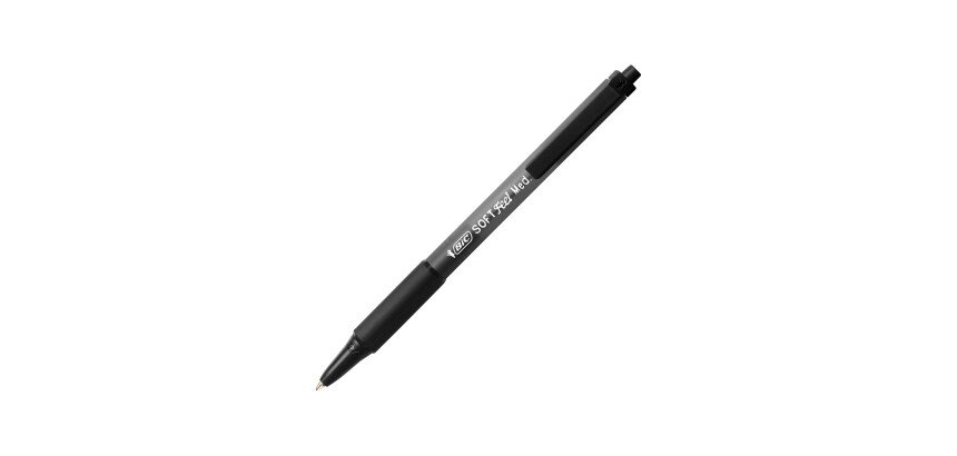 Stylo bille Bic Softfeel rétractable pointe 1 mm - écriture moyenne