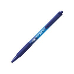 Kugelschreiber Bic Softfeel einschnappbar Punkt 1 mm - medium Linie