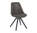 Chaise RALF pieds bois massif noir