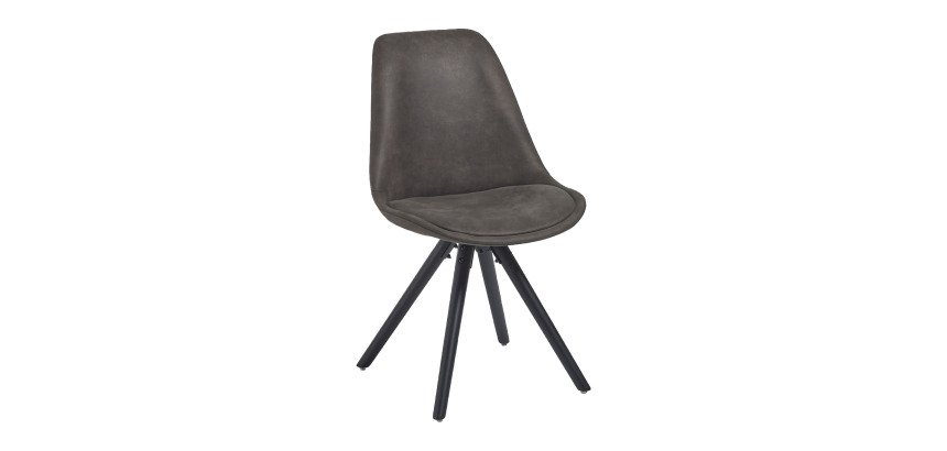 Chaise RALF pieds bois massif noir