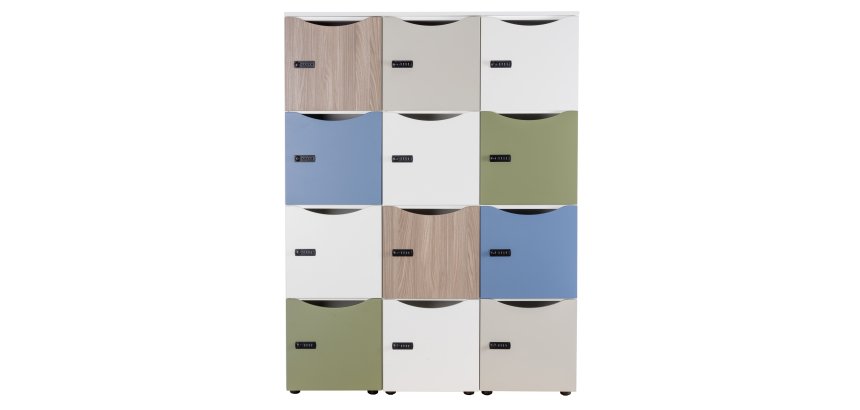 Dessus de finition pour 3 colonnes Locker - L 129 cm