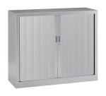 Armoire basse à rideaux monoblocs Généric 100 x 120 corps aluminium