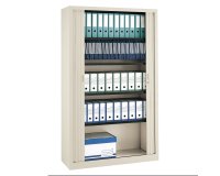 Armoire à rideaux monobloc Generic H 198 x L 120 corps et rideaux beige
