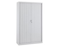 Armoire à rideaux monobloc Generic H 198 x L 120 corps et rideaux gris clair