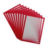 Pochette magnétique Magneto Pro Solo rouge Djois by Tarifold pour document A4 - lot de 10