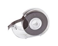 Transparante verdeler met zwarte, magnetische kleefband 19 mm x 7 m