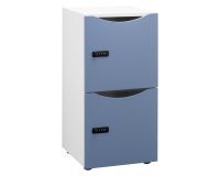 Casillero Lockers blanco 2 casillas Alt 86 cm - colores tendencia