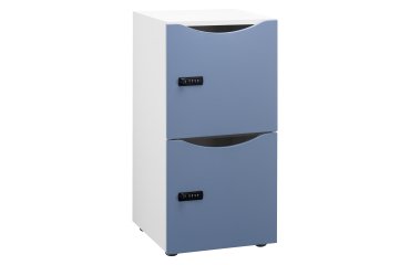 Casillero Lockers blanco 2 casillas Alt 86 cm - colores tendencia