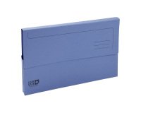 Subcarpetas canguro "pocket" horizontal A4 antibacterianas Clean'Safe azul - Paquete de 5