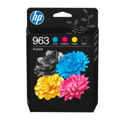 HP 963 - 6ZC70AE Pack 1 black + 3 color cartridges for inkjet printer