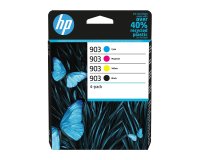 Pack HP 903 cartridges 1 zwart + 3 kleuren voor inkjetprinter 