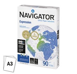 Papel A3 blanco 90 g Navigator Expression - Paquete de 500 hojas