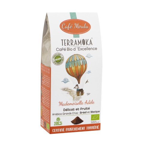 Gemahlener Kaffee Terramoka Adèle Bio - Pack von 250 g