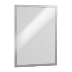 DURABLE Wall Mountable Magnetic Infoframe DURAFRAME Self-Adhesive A3 323 x 446 mm Silver Pack of 2