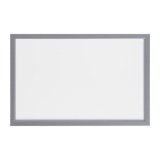 Tableau blanc laqué cadre finition argentée Bi Office 40 x 60 cm