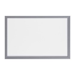Tableau blanc laqué cadre finition argentée Bi Office 40 x 60 cm