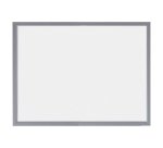 Tableau blanc laqué cadre finition argentée Bi Office 60 x 80 cm