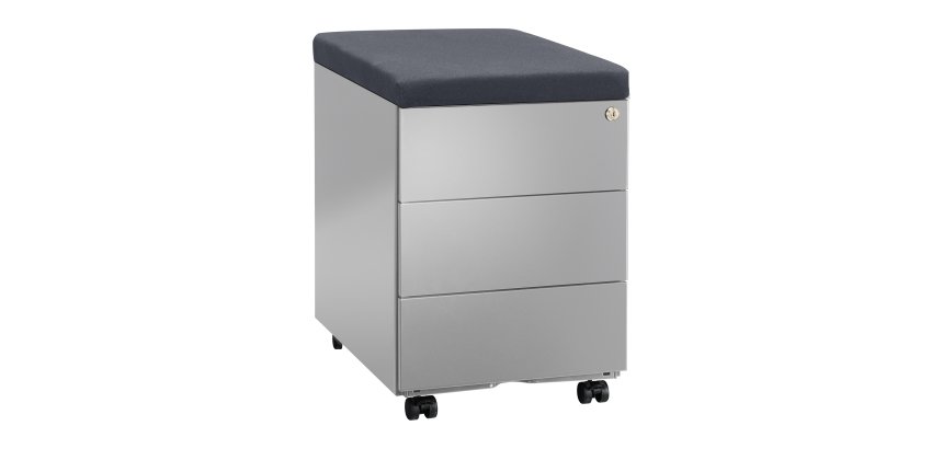 Cajonera móvil metal con cojin Bruneau
