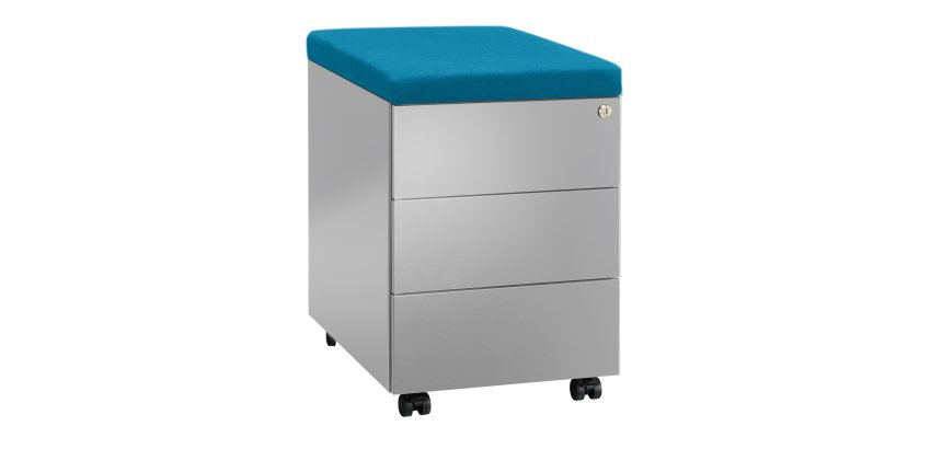 Caisson mobile métal Bruneau avec coussin