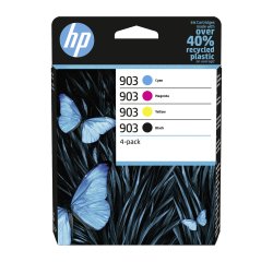 HP 903 Pack 4 cartuchos originales negro + tricolor (300 + 3 x 315 páginas)