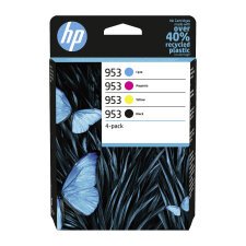 HP 953 Pack 4 cartuchos originales negro + tricolor (1000 + 3 x 700 páginas)