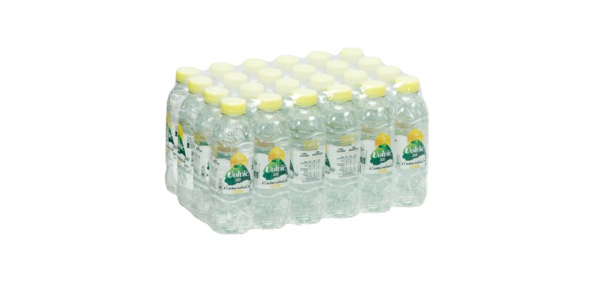 Agua sabor lemón Volvic Zest 50 cl - cartón de 24 botellas