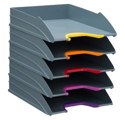 Pack 5 mail baskets Durable Varicolor®